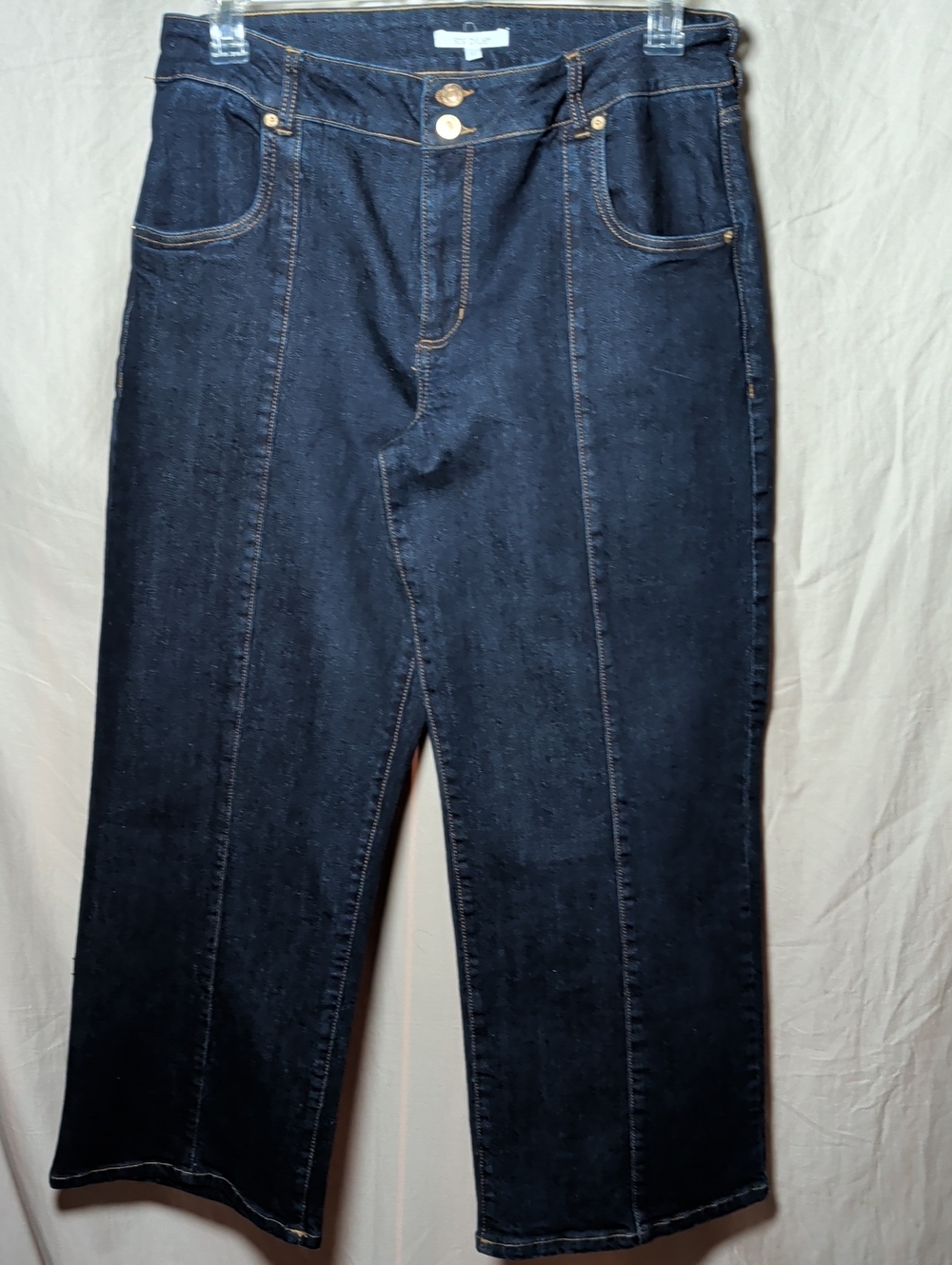STS Blue Women's Straight-Leg Dark Blue Jeans Relaxed Casual Wear